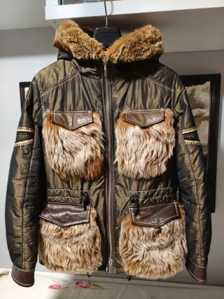 Chaqueta SAGA IBÁÑEZ Mujer Marrón Verde Oliva