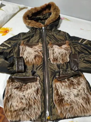 Chaqueta SAGA IBÁÑEZ Mujer Marrón Verde Oliva