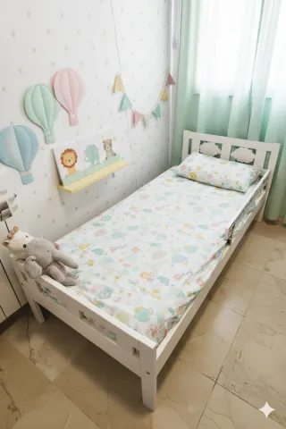 Estructura cama Infantil Ikea Kritter Blanca 70x16