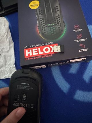 Ratón Gaming Helox Ultra-Ligero Negro