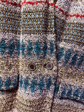 Abrigo Zara lana étnico M