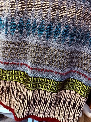 Abrigo Zara lana étnico M