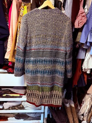 Abrigo Zara lana étnico M