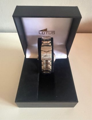 Reloj Lotus Cronógrafo Hombre Negro/Plata
