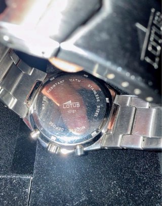 Reloj Lotus Cronógrafo Hombre Negro/Plata