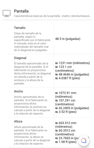 Televisor LED IPS 48.5 Full HD