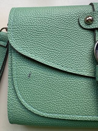 Bolso de mano verde menta