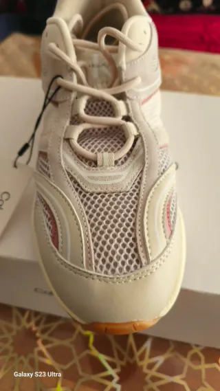 Zapatillas Calvin Klein Jeans Beige/Rojo