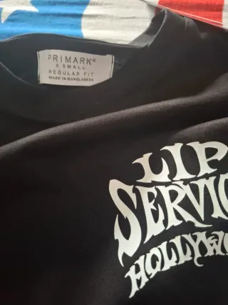 Camiseta Lip Service Negra Talla XS