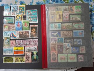 Lotto 300 francobolli usati tematica Africa.