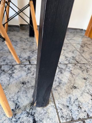 Mesa madera 1,75cm + 95 cm + 74 cm altura