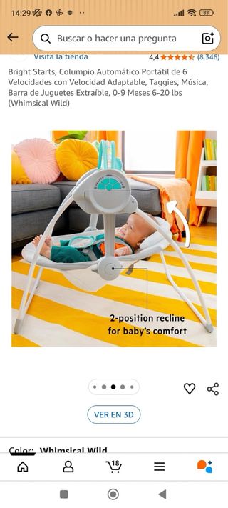 Balancín Mecánico para Bebé Bright Starts