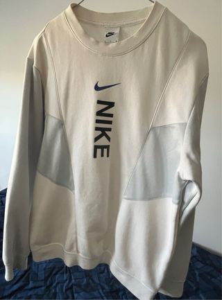 Sudadera Nike Gris y Blanca