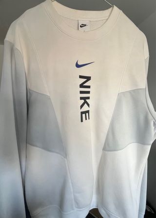 Sudadera Nike Gris y Blanca