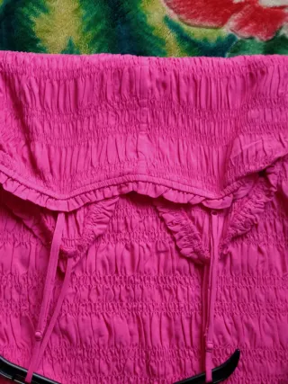 Vestido rosa fruncido sin estrenar