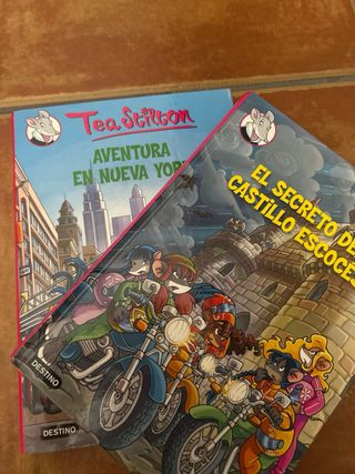 2 libros de la coleccion de Tea Stilton.