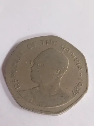 Gambia 1 Dalasi Moneda Cocodrilo