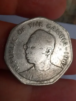 Gambia 1 Dalasi Moneda Cocodrilo