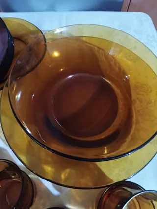 VAJILLA DURALEX ÁMBAR