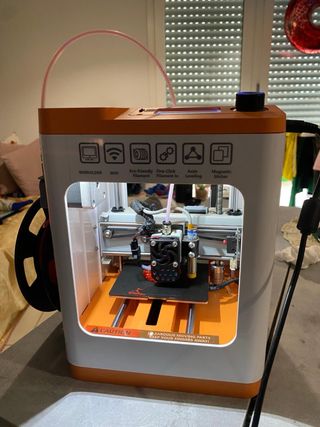 Stampante 3D Tina 2S Arancione/Bianca