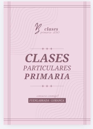 clases particulares cualquier asignatura primaria