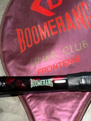 2 Raquetas Boomerang Funda Azul y Rosa