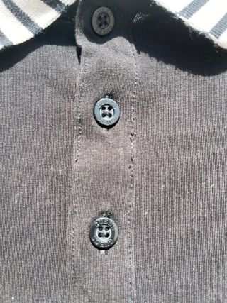 Polo Guess Manga Larga Negro