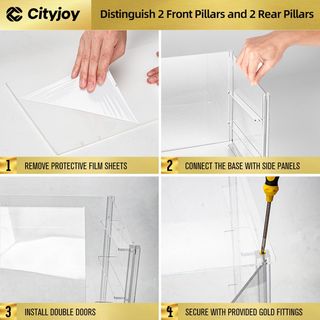 Vitrina de panadería de 3 bandejas con puertas tra