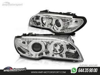 FAROS DELANTEROS OJOS DE ANGEL CCFL PARA BMW SERIE 3 E46 / COUPE / CABRIO