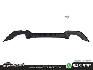 DIFUSOR TRASERO PARA BMW SERIE 3 G20 G21 + COLAS DOBLES CROMADAS