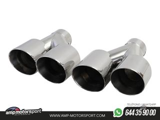 DIFUSOR TRASERO PARA BMW SERIE 3 G20 G21 + COLAS DOBLES CROMADAS