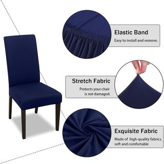 FIGOOO Fundas Sillas de Comedor Pack 4 Fundas para