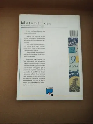 Bachillerato Matemáticas. Casals.