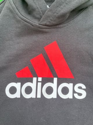 Sudadera Adidas Negra y Roja