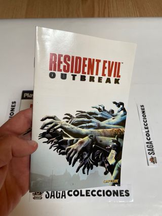 Resident Evil Outbreak PAL ESP Carátula y Manual