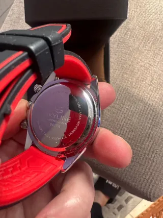 Reloj Skyline Cronógrafo Negro y Rojo