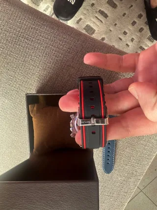 Reloj Skyline Cronógrafo Negro y Rojo