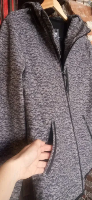 Cortavientos Pull&Bear Hombre Gris Talla L