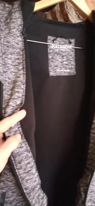 Cortavientos Pull&Bear Hombre Gris Talla L