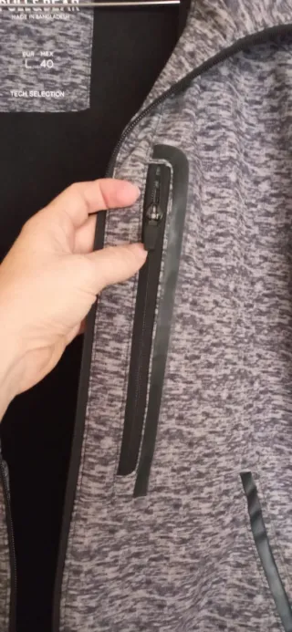 Cortavientos Pull&Bear Hombre Gris Talla L