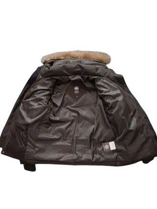 Giacca Canada Goose nera con cappuccio