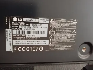 LG 43 TV 42LA641S Gris