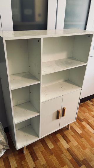 Mueble estantería con armario