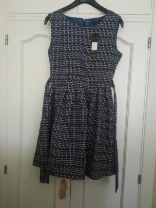 Vestido azul marino talla M