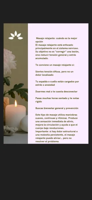 Masajes relajantes y bienestar Valladolid