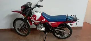 Chaqueta Moto Negra y Naranja