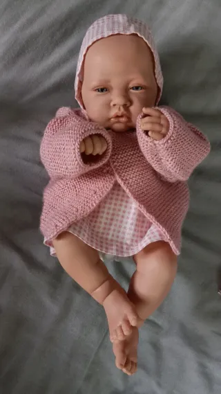 Muñecos bebé, conjunto azul y rosa