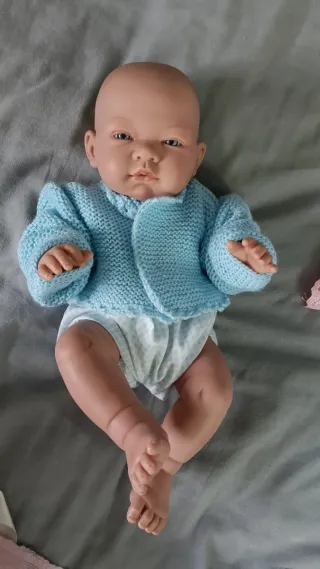 Muñecos bebé, conjunto azul y rosa