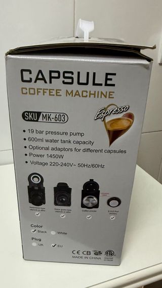 Cafetera Cápsulas Cafelffe AC-514K Nueva