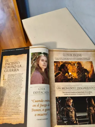 Revista para coleccionistas JUEGO DE TRONOS